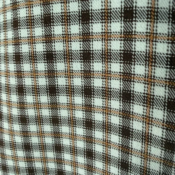 Cotton Candy LA Brown & White Gingham Mini Skirt - Picture 4 of 5